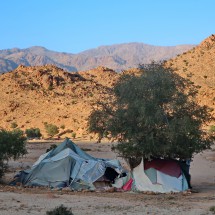 Nomads with shabby tents - some of the poorest people of Morocco